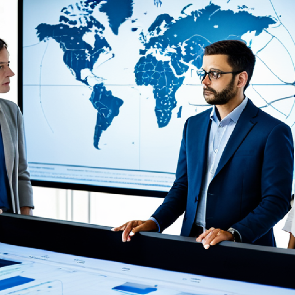 A diverse group of professional individuals, fully clothed in modern business casual attire, are gathered around a large interactive holographic display in a clean, brightly lit tech hub. The display shows abstract strategic maps and data visualizations related to game theory, with subtle, non-specific digital patterns that evoke a sense of complex systems. One person points thoughtfully at a diagram, while others engage in focused discussion, demonstrating intense concentration and collaborative problem-solving. The atmosphere is one of intellectual pursuit and shared knowledge. Perfect anatomy, correct proportions, natural poses, well-formed hands, proper finger count, natural body proportions. Professional photography, high quality, studio lighting, sharp focus, safe for work, appropriate content, modest clothing.