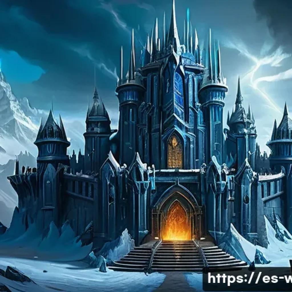 워크래프트3 다음 확장팩 루머 - **Prompt 1: The Lich King's Citadel - A Tale of Two Eras**
    "A majestic, highly detailed fantasy ...