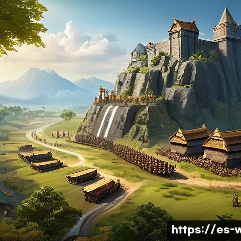 워크래프트3 자주 쓰이는 전략 카드 - A dynamic real-time strategy game scene depicting a skilled commander managing resource optimization...