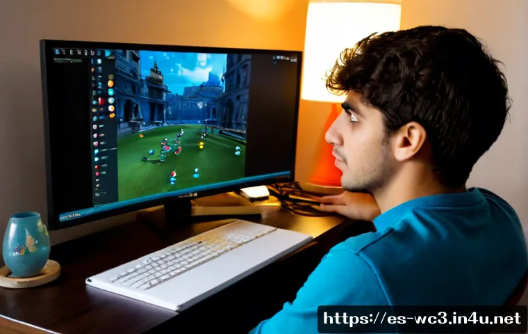 워크래프트3 AI 상대법 - Photorealistic Spanish-speaking young adult gamer in a cozy apartment in Madrid, studying a colorful...